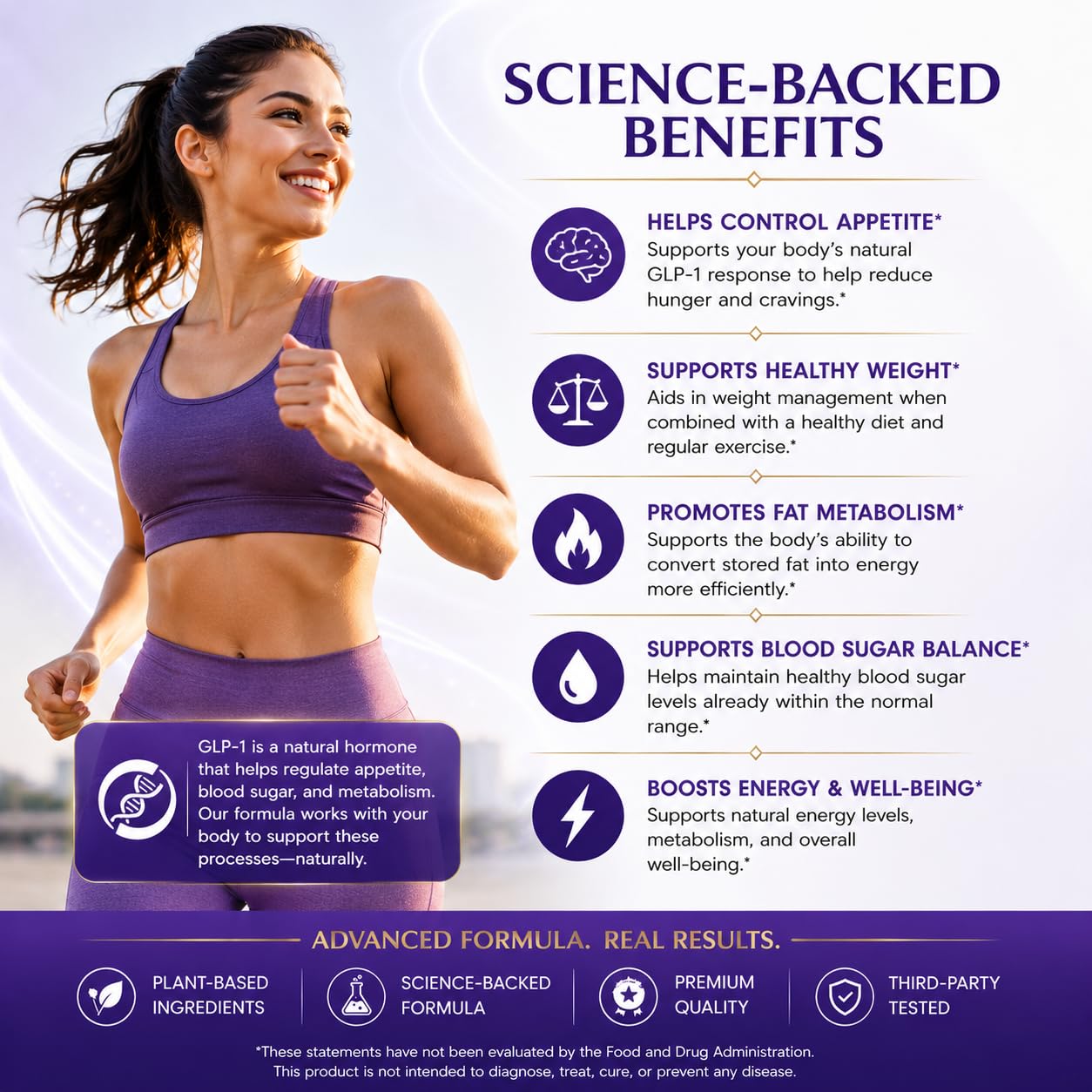 GLP-1 Weight Loss Supplement & Gut Health - Appetite Control 90 Veg Caps — Amazon image 4