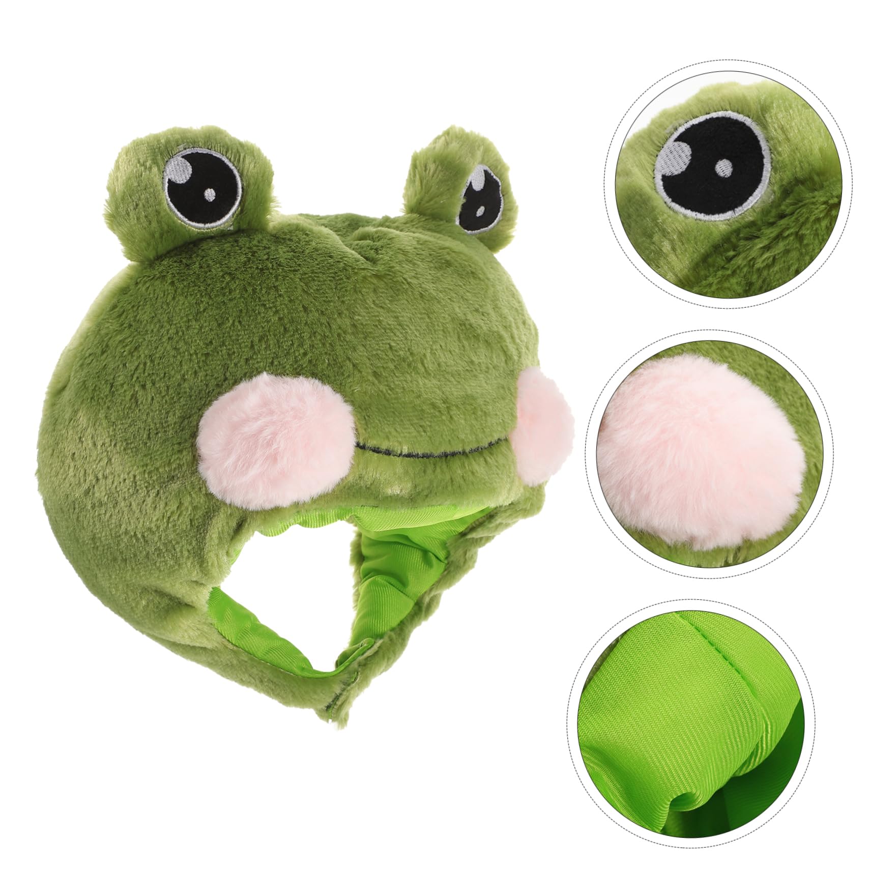 Cabilock 2piezas Sombrero De Rana De Peluche Para Cosplay Accesorio Divertido Para Fiestas Halloween y Diseño Adorable Para Adultos