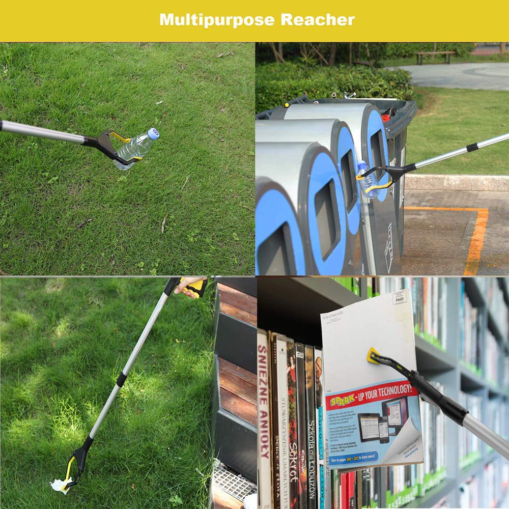 2Pack Reacher Grabber Pickup Tool, 32" Long Grabber Reacher Tool