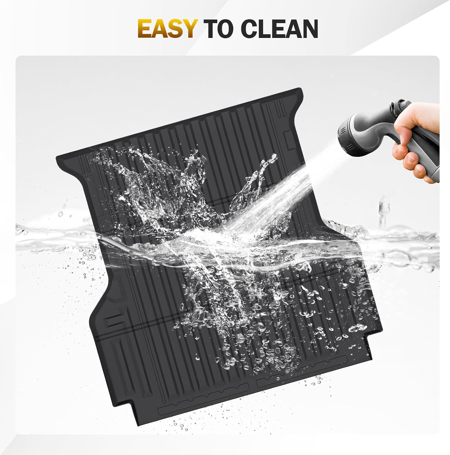 Cartist Truck Bed Mat for Ford Ranger 2024 2025 2026 (Only for 5FT), All Weather Bed Liner for Ranger Accessories, Heavy Duty TPE Trunk Mat, Car Accessories