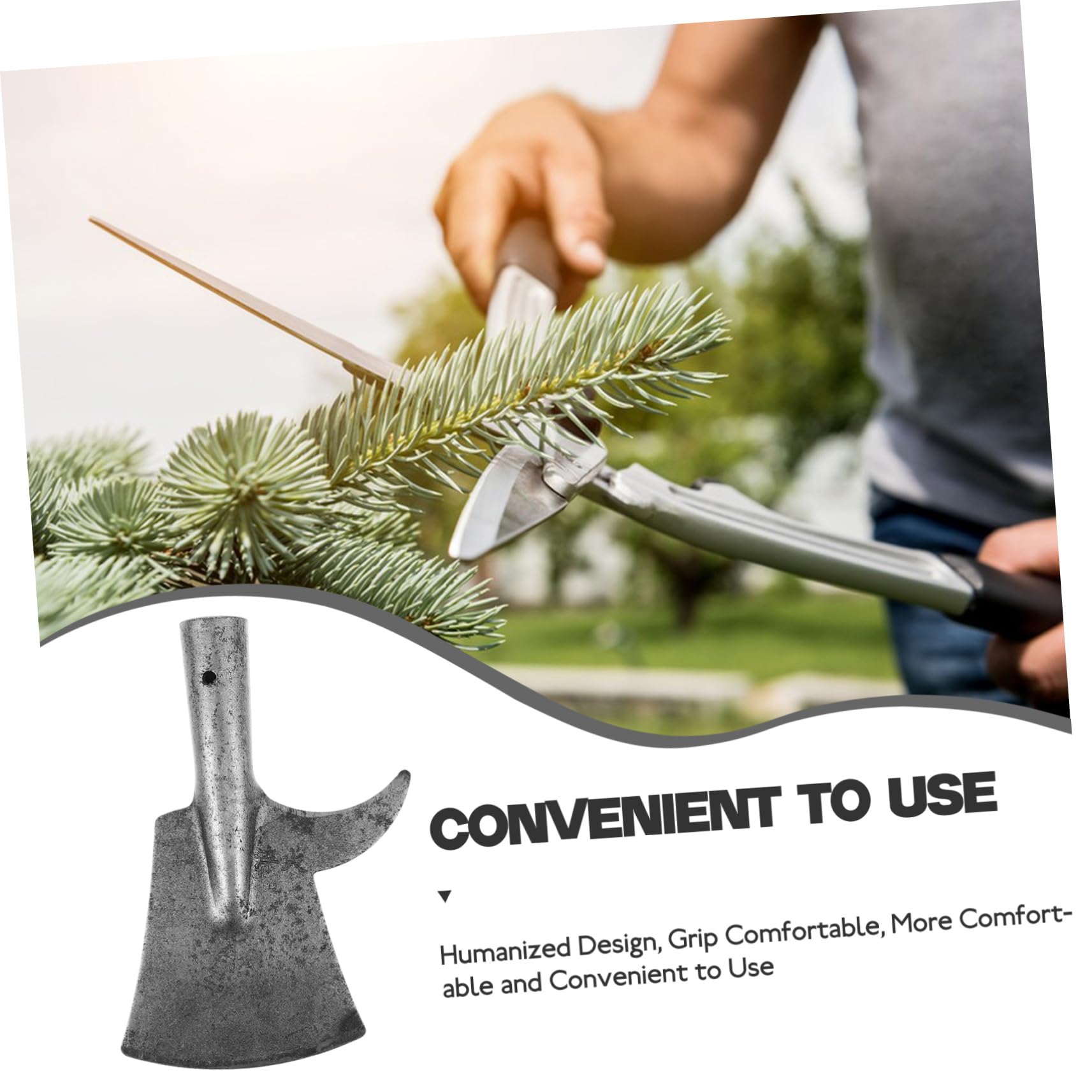 Raspador para Limpiar Corteza y Yeso Suelto para Jardinería, Herramienta Manual Versátil Gancho y Pala Integrada, Resistente y Práctica para Huerto y Bricolaje, Diseño Compacto