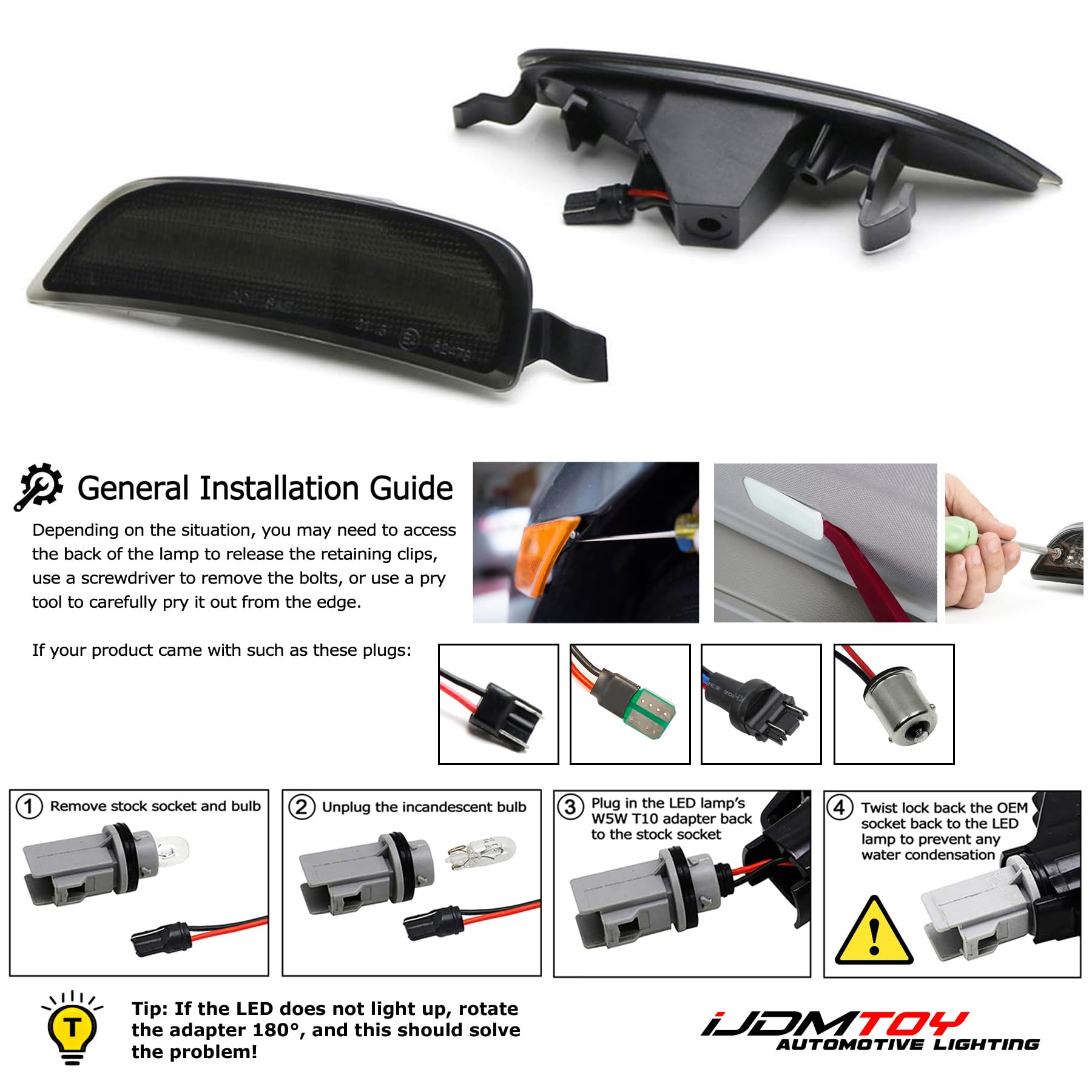 Amazon.com: iJDMTOY LED Rear Side Marker Lights For Fiat 2016-up