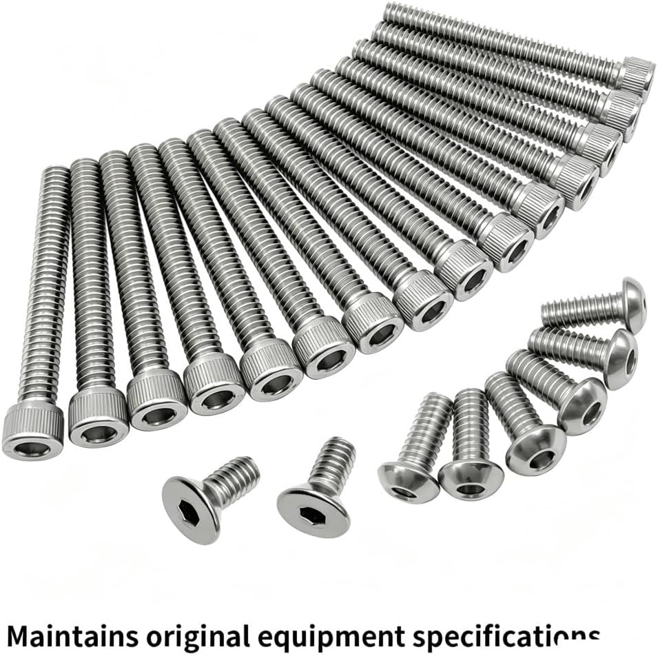 304 Stainless Steel Clutch Primary Cover Bolts Kit Fit For H S 883 1200