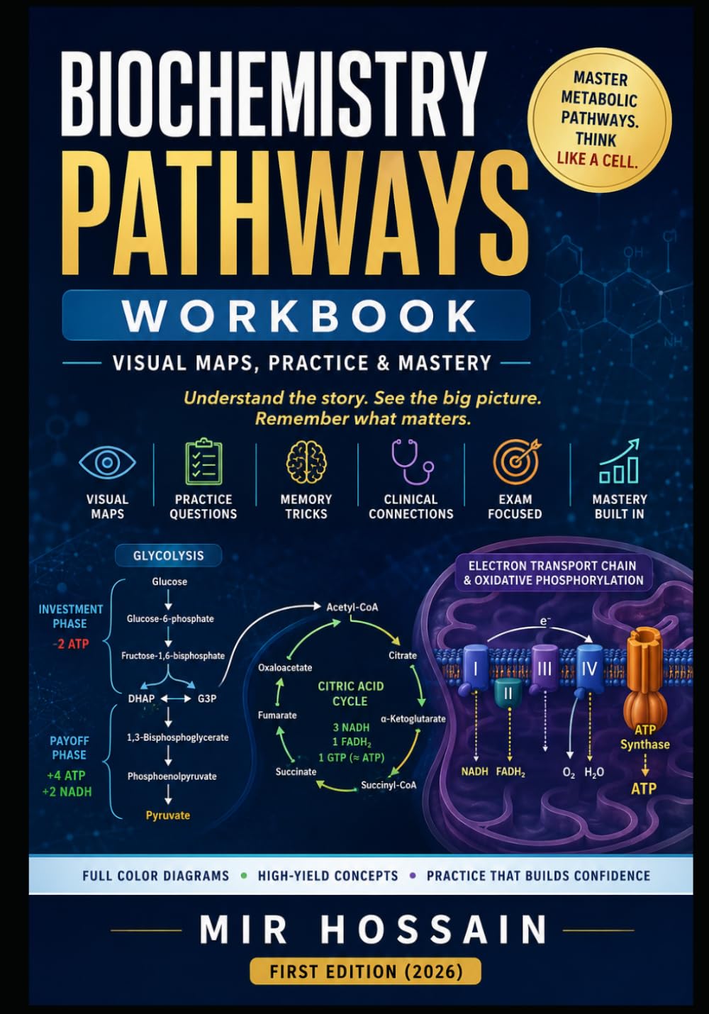 Biochemistry Pathways Workbook: Visual Maps, Practice & Mastery