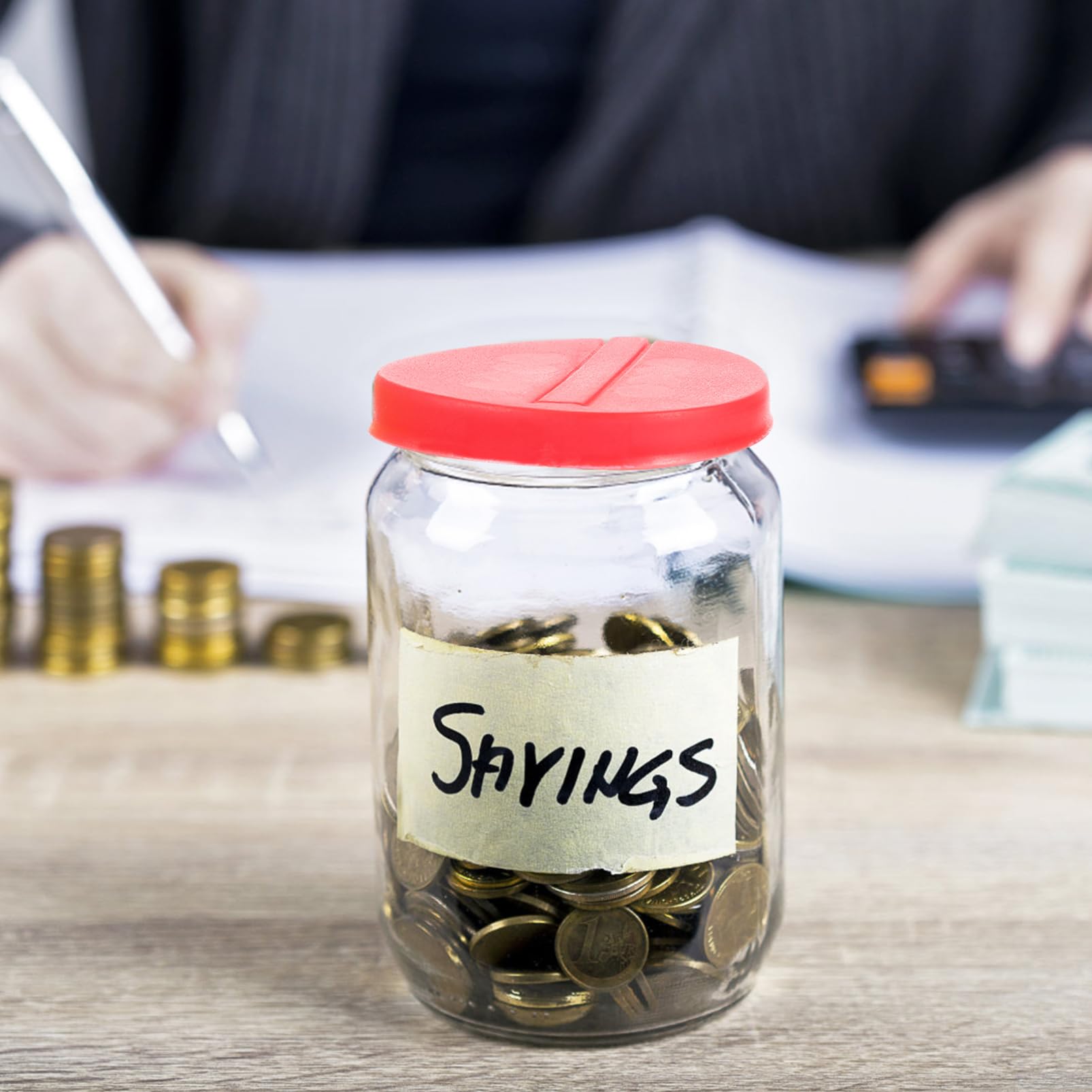 KICHOUSE 12pcs Bucket Dust Cover Screw Bucket Lid Storage Caps for Canning Jars Regular Canning Lids Pail Lids Water Bucket Seal Caps Food Can Lids Covers Water Pail Cover Red Plastic