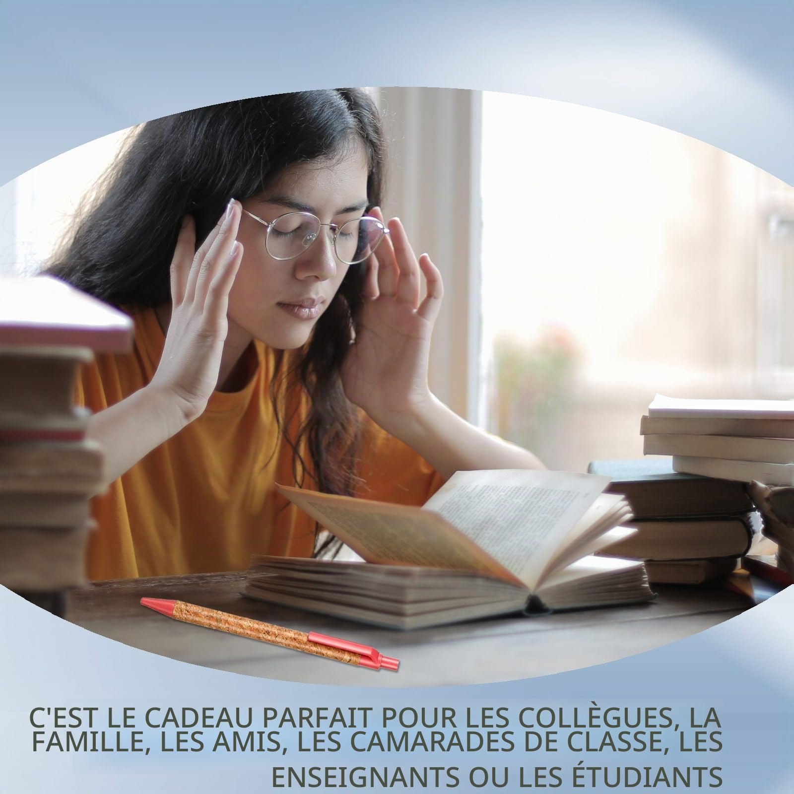 30 pièces Stylo Bois lot, Stylo en bois personnalisé, cadeaux adaptés à la vie quotidienne au bureau et à la maison