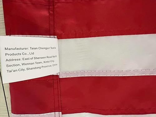 Miniatura 9 de Bandera de Estados Unidos bordada con estrellas cosidas y rayas cosidas, resistente y duradera (el mástil de bandera no está incluido)