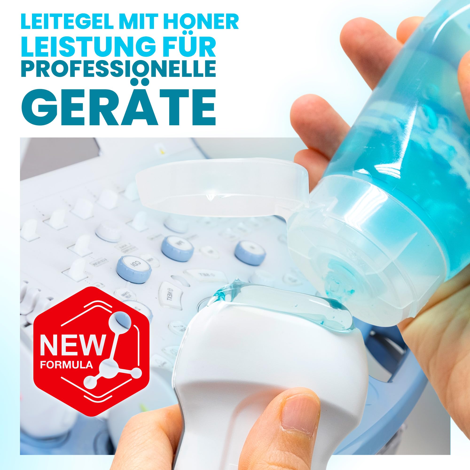 Elektroden Gel Leitfähiger für Professionelle Ästhetische Geräte: Radiofrequenz, Ultraschall, Elektroden, IPL, Laser Haarentfernung, IPL Geräte Haarentfernung - 5000 ml