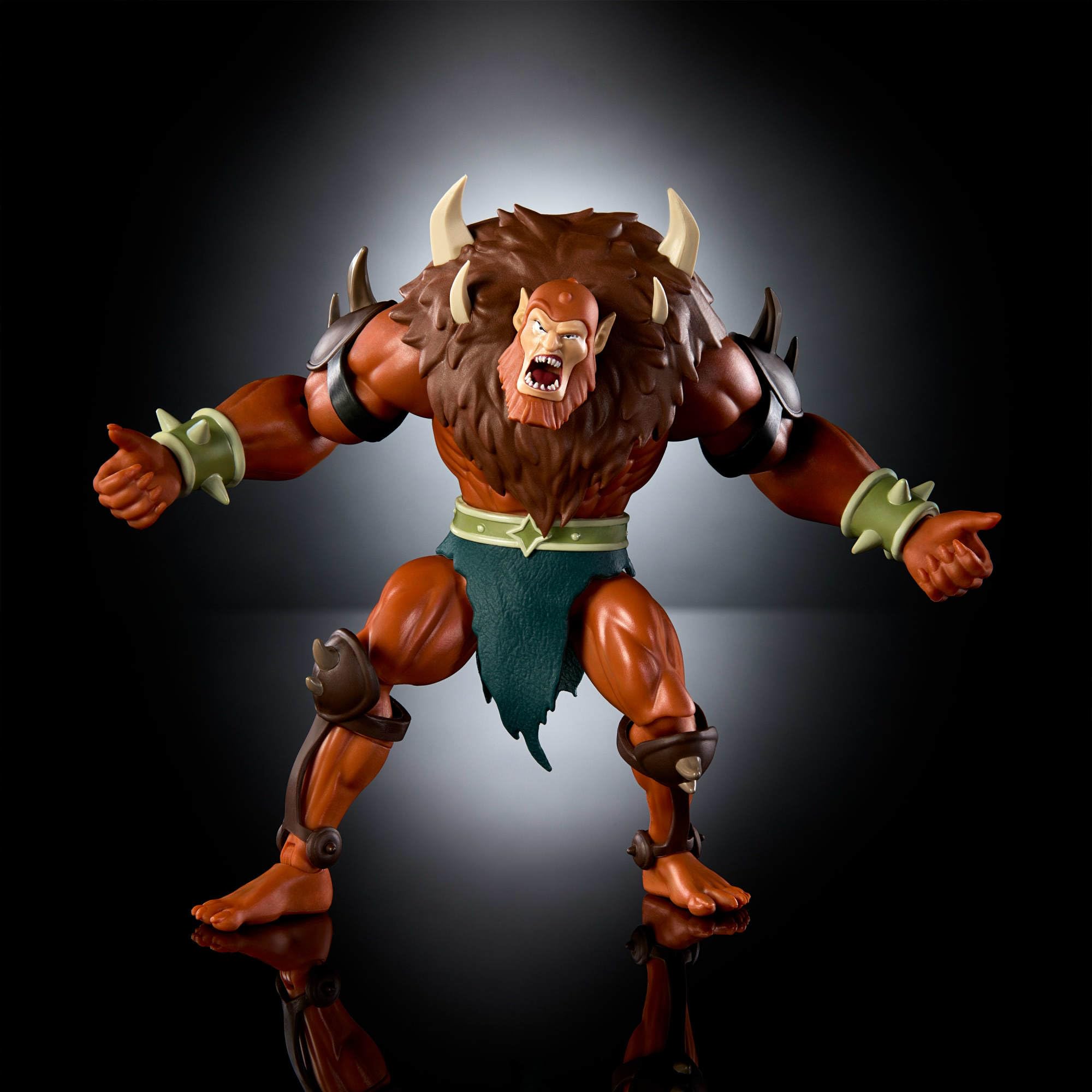 1980'lerin Masters of the Universe Origins çizgi dizisinden ilham alan ve ayrıntılı tasarıma sahip 14 cm'lik MOTU Origins Deluxe Beast Man Aksiyon Figürü, JHK09