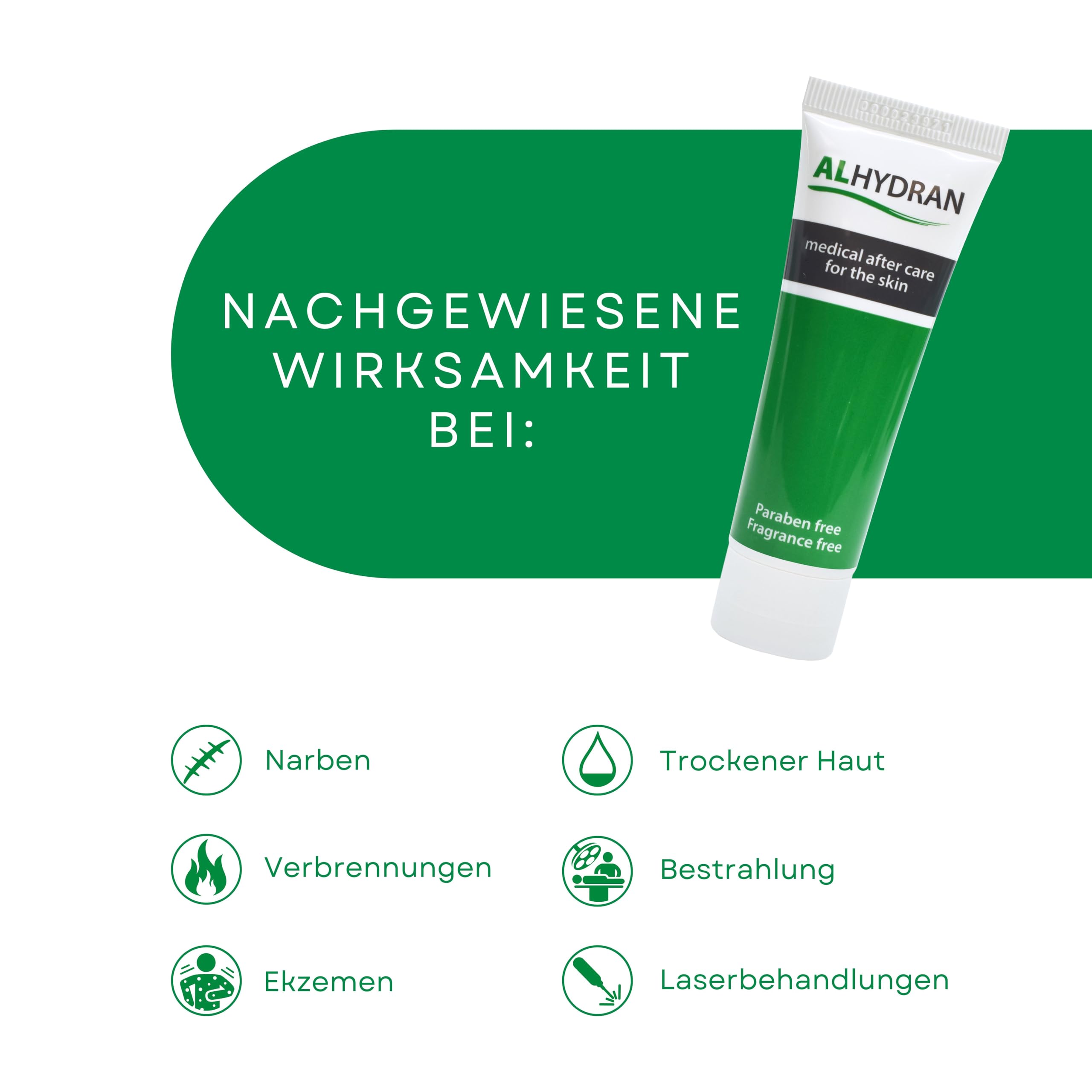 Alhydran Narbencreme - 100 ml - Aloe Vera-Gel - Schtzt empfindliche Haut  vor der Sonne - Parabenfrei - Parfmfrei - Hormonfrei - Fr alle Hauttypen  - Bewhrte Wirksamkeit : Amazon.de: Drogerie & Krperpflege