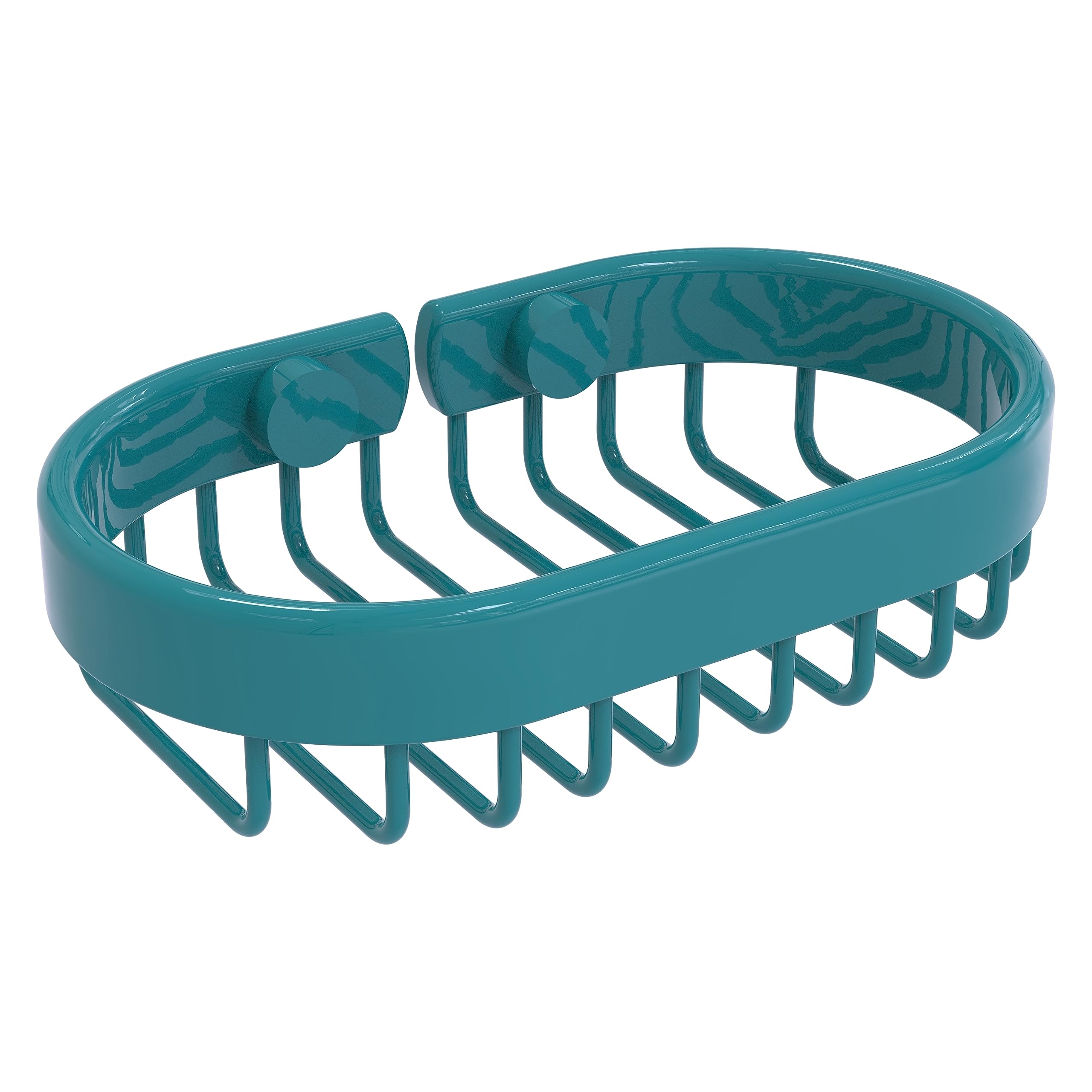 Allied Brass Oval Soap Basket Shower Caddy 6 13 Inch Glokzin Teal