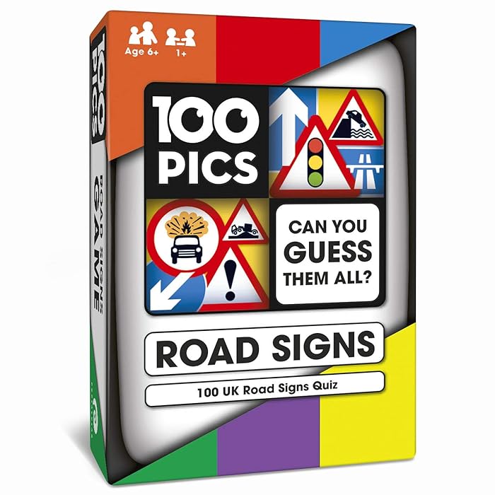 Buy 100 PICS Road Signs Travel Game Traffic Sign Flash Cards, Helps