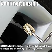 Vista 6 de Tapas de válvula de neumático deportivo, 4 unidades, antirrobo, universales, aluminio, cilindro elíptico con junta tórica, para automóviles