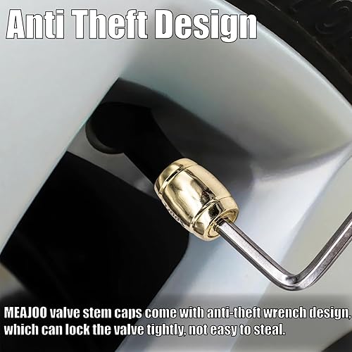 Miniatura 6 de Tapas de válvula de neumático deportivo, 4 unidades, antirrobo, universales, aluminio, cilindro elíptico con junta tórica, para automóviles,
