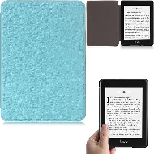 Miniatura 15 de Funda para Kindle Paperwhite de 6 pulgadas (10ª generación, versión 2018), funda inteligente de piel sintética ligera y delgada con apagado