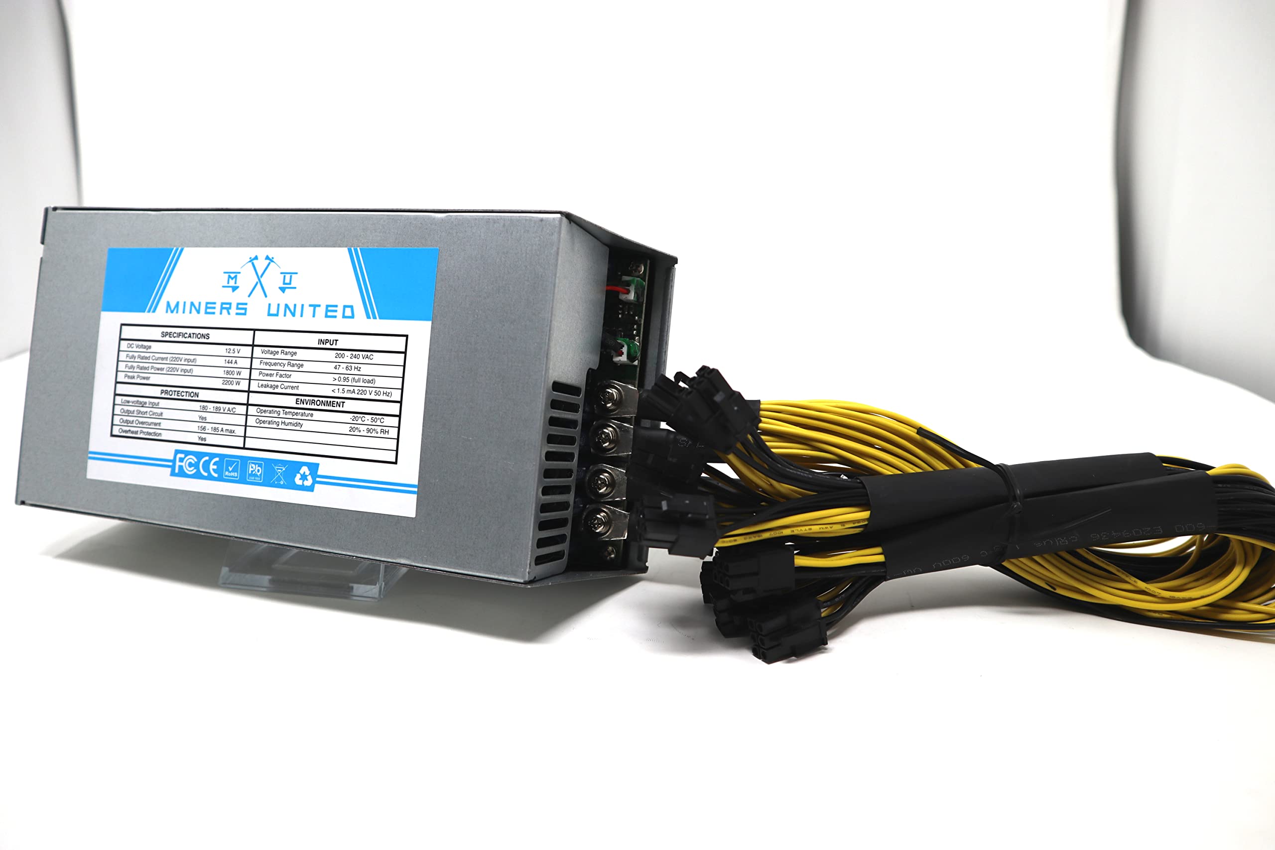 Amazon.com: Miners United 1800w Power Supply ASIC PSU BTC Bitcoin :  Electronics