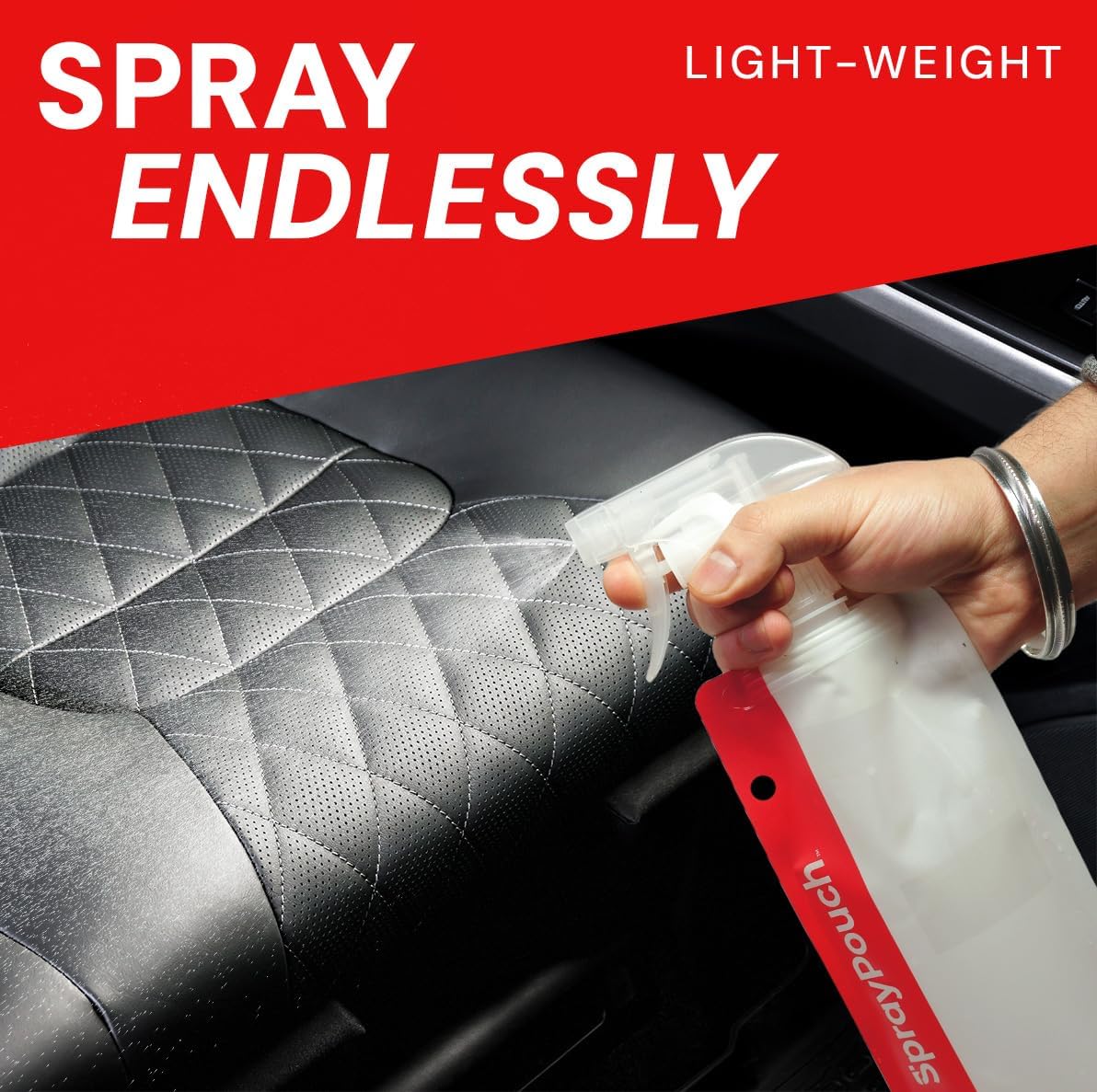VViViD Spray Pouch Heavy Duty for Automotive Detailing, PPF and Vinyl Installation, Multi-Functional Cleaner for Cars, Trucks & all Vehicles, Refillable 16.9oz (500ml) Bags (Pack of 5)