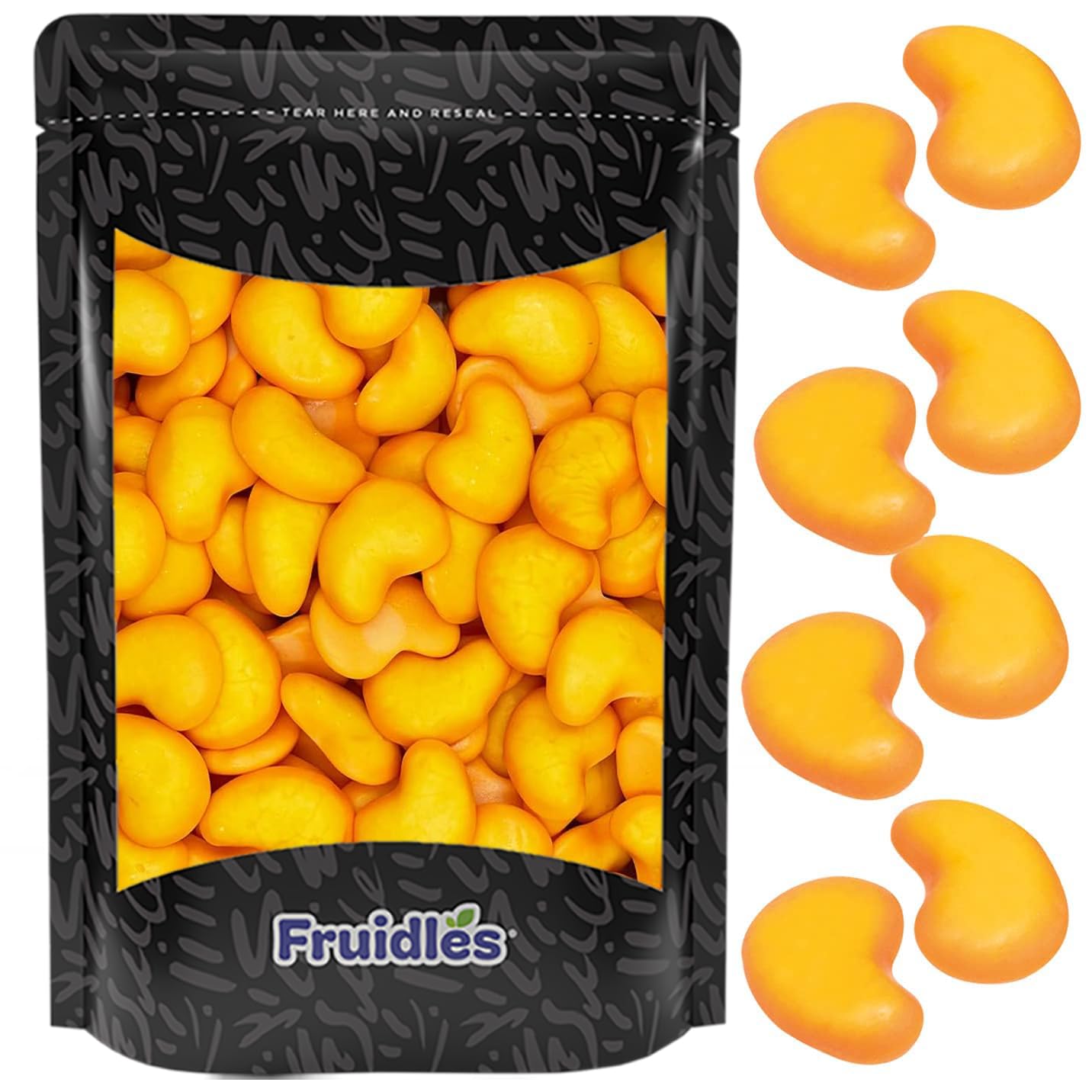 Fruidles Gummi Filled Spicy Mangos Gummy Candy, Delicious Fruit Flavors Gummies (2.2 Pounds)
