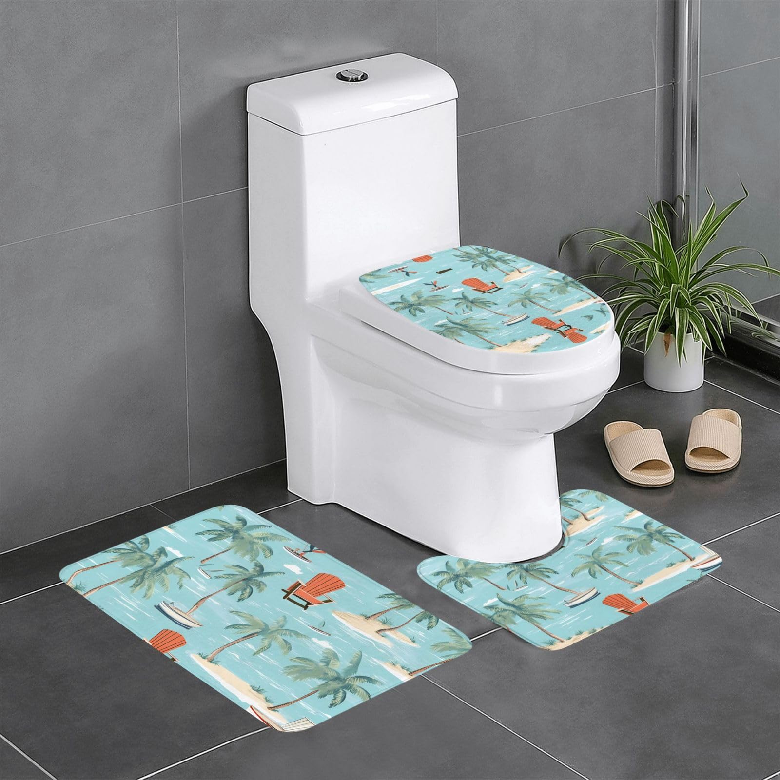 Tapis de salle de bain antidérapants pour éviter les glissades devant les WC