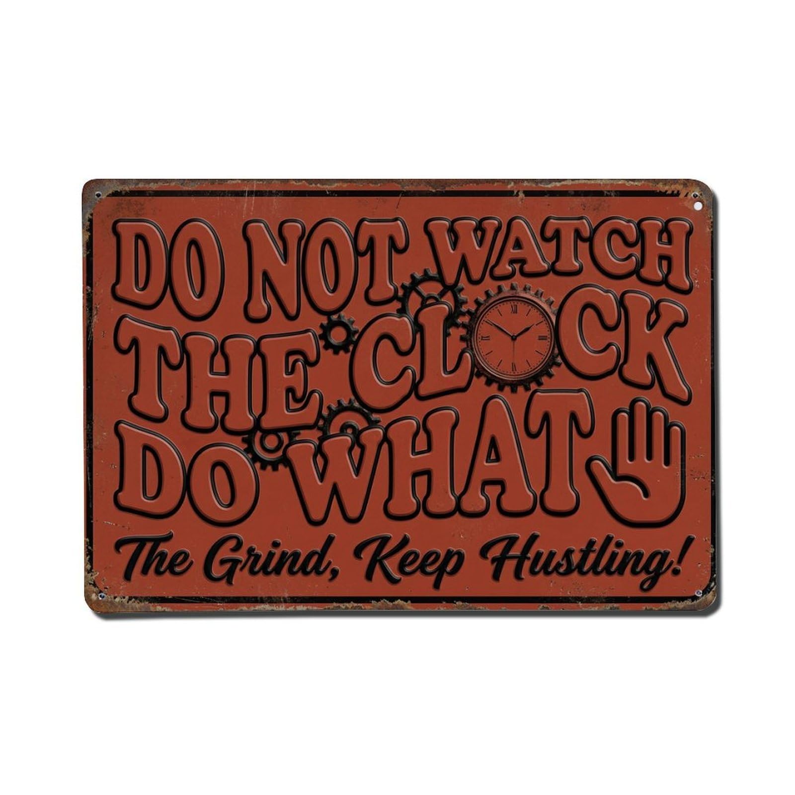 Keep Moving Forward Vintage Retro Motivational Slogans 1 Metal Tin Sign Plaque Wall Decor for Cafe, Club Bar, Office, Home Garden Metal Poster 8x12Inch