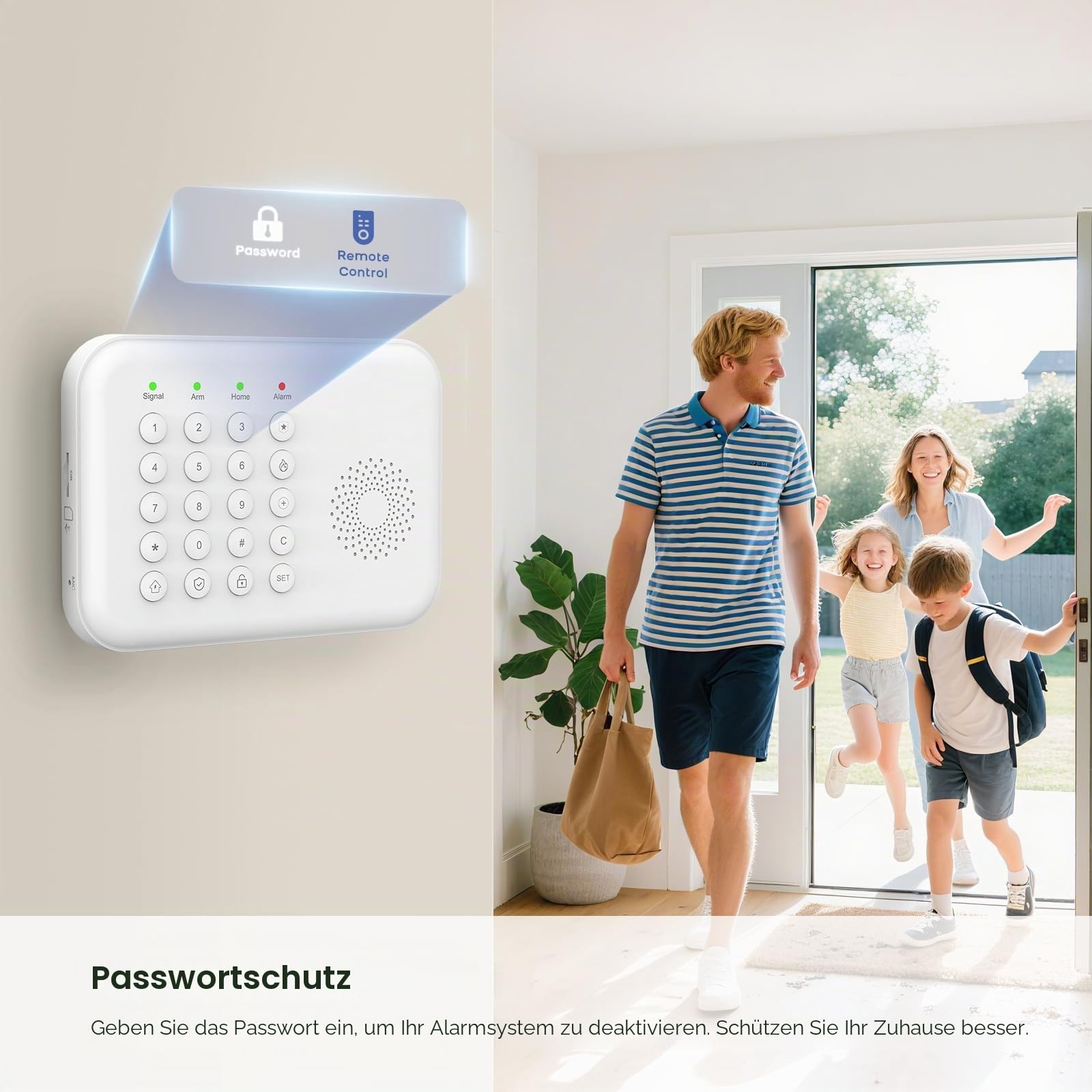 4G+WiFi Alarmanlage Haus, 13-teiliges, Einbrecher System kabellos, Sicherheitssets für zu Hause mit Tür- und Fenstersensoren, Bewegungsmeldern, Erweiterbar - kompatibel mit Alexa,Google Assistant