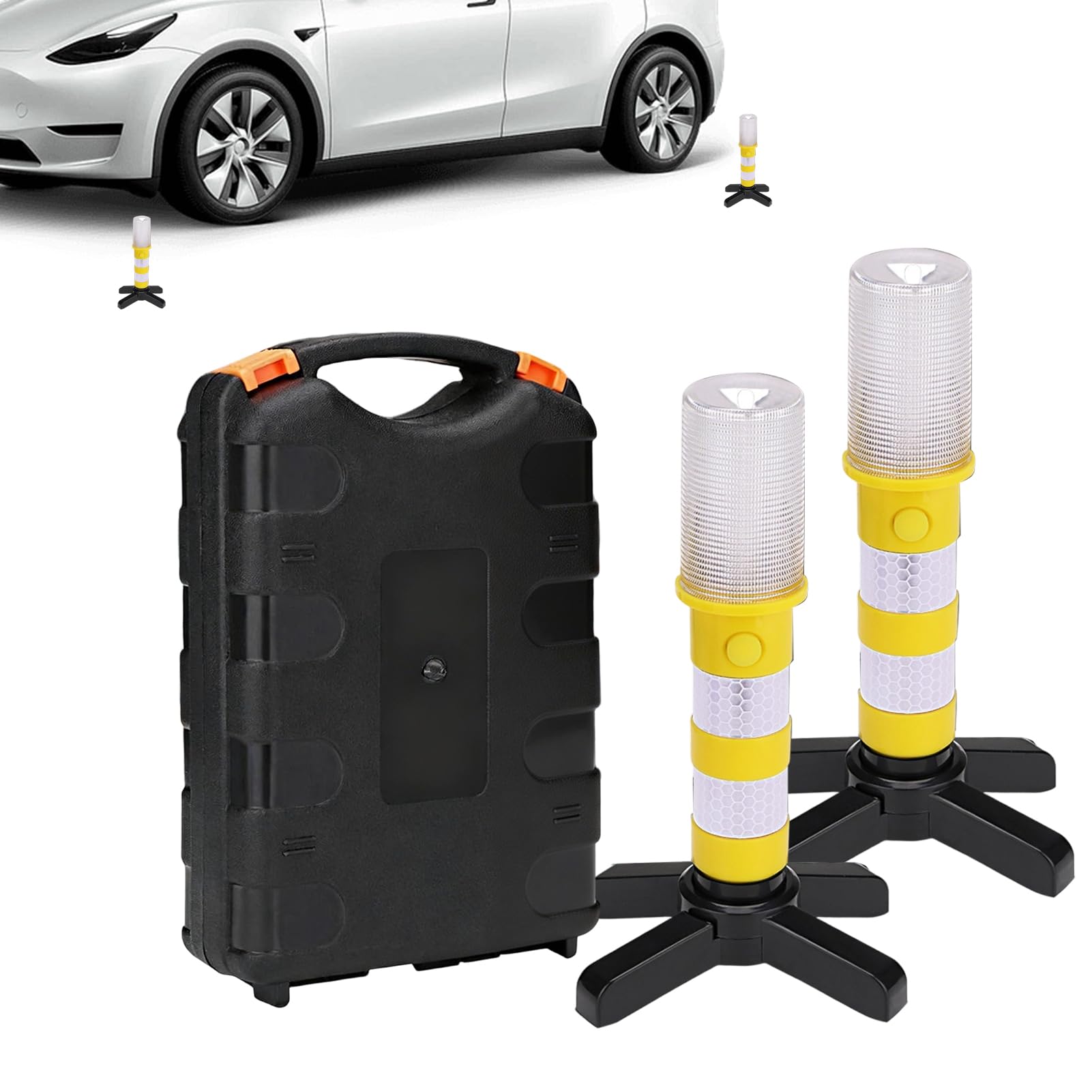 Luces intermitentes coche portátil multifuncional luz de advertencia remolques 8