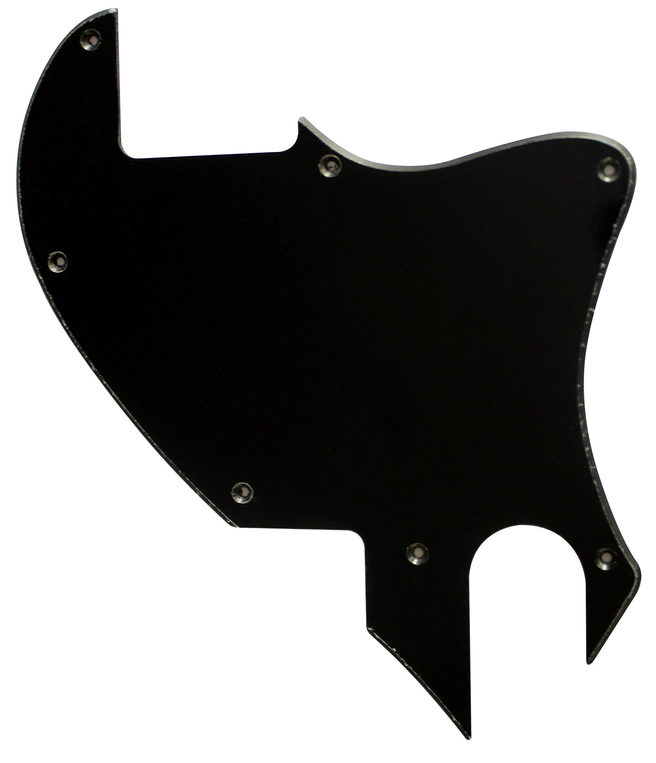 For US Tele F Hole Hybrid Telecaster Convertion Blank Guiar Pickguard (1 Ply Black)