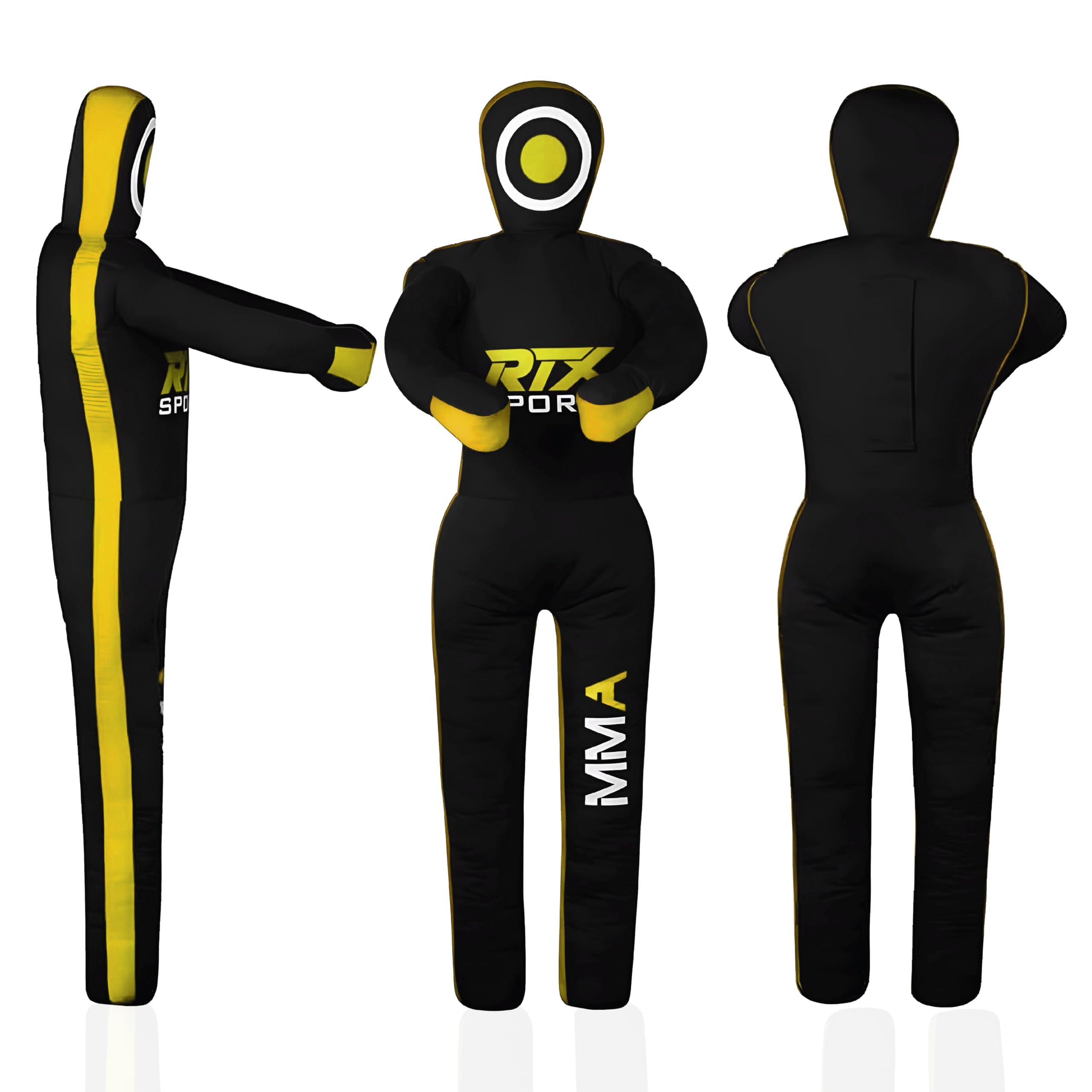 RTX MMA Dummy Judo Grappling Dummy Punch Bag Brazilian BJJ JIU Jitsu Standing Posición de Lucha Libre de Artes Marciales Boxing Karate Entrenamiento Dummy - Lona - UNFILLED