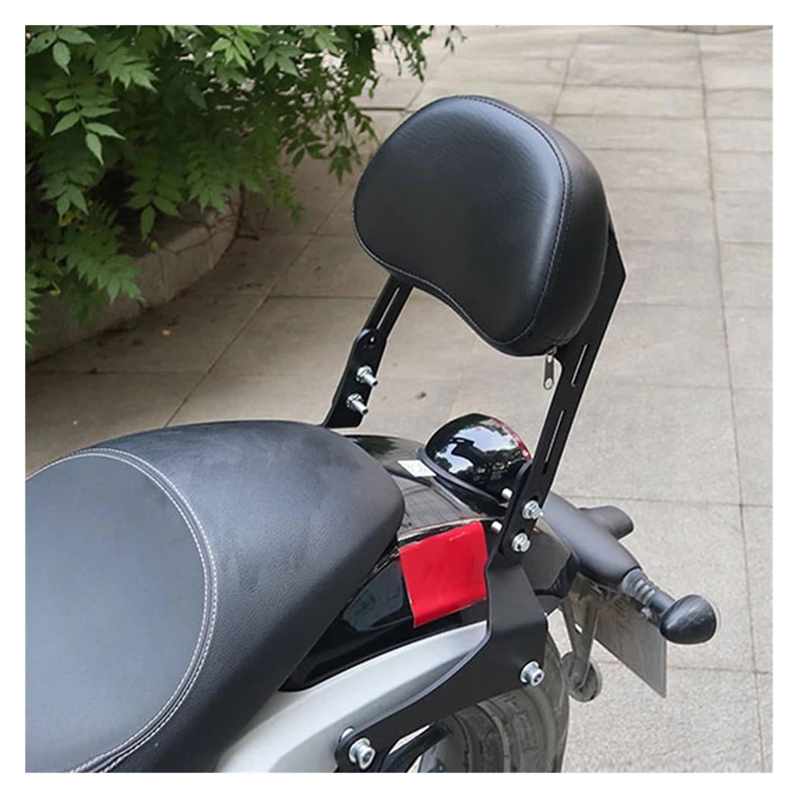 Schienale verticale Sissy Bar Misura Per KEEWAY V302C V302 C Accessori Moto Sedile Passeggero Schienale Posteriore Telaio Kit Di Montaggio Adatto Per Keeway V 302(A-Black)