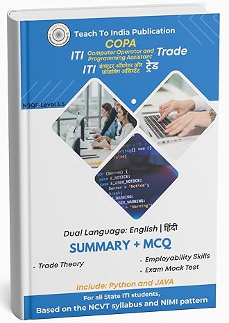 Buy ITI Computer Operator and Programming Assistant (COPA) Book | Dual ...
