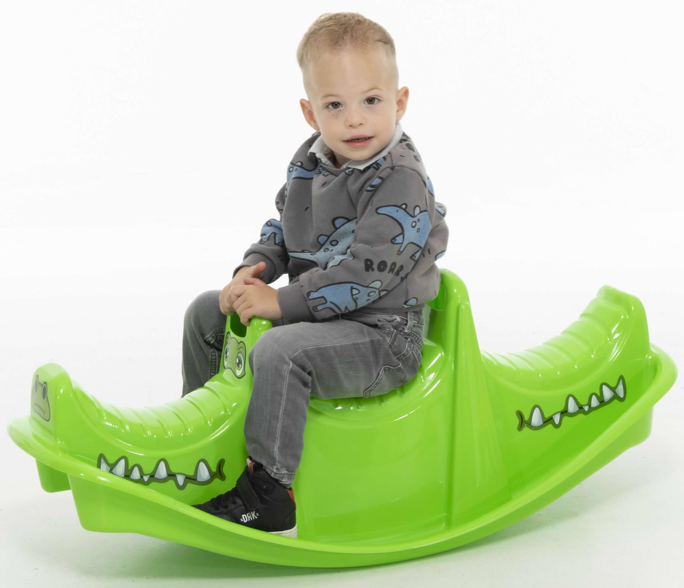 Wippe Rocker Nilpferd Tier Schaukelwippe Kunststoff Kinder Spielzeug blau
