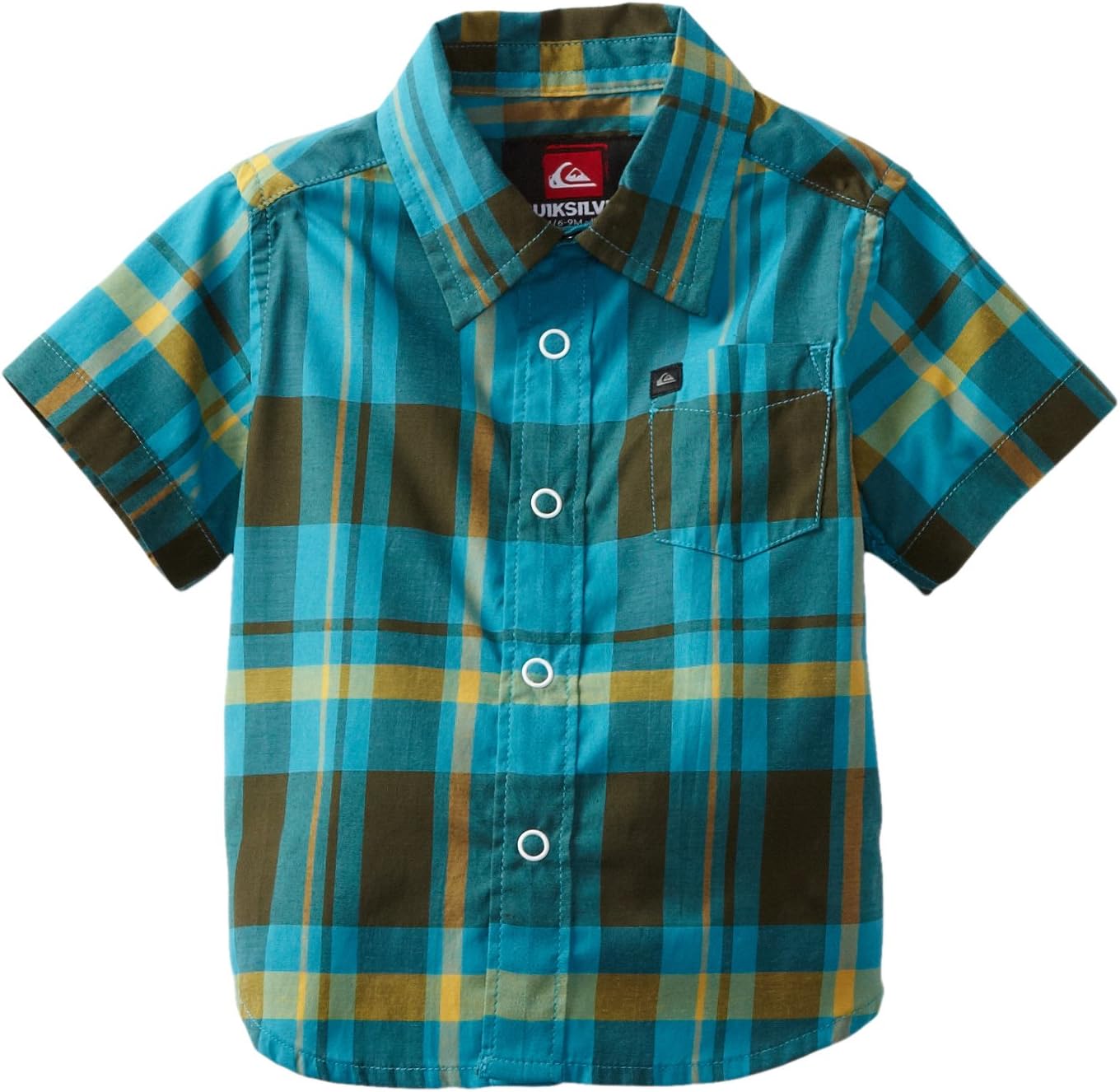 Quiksilver Baby Boys 'Back Pat Manga Corta, color Azul, talla 12 meses