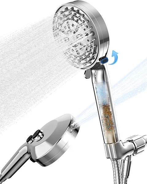 Shower Head, Magic Eden Filter Showerhead with Handheld, High Pressure Shower Head with 11 Functions, Silver SSK790CP