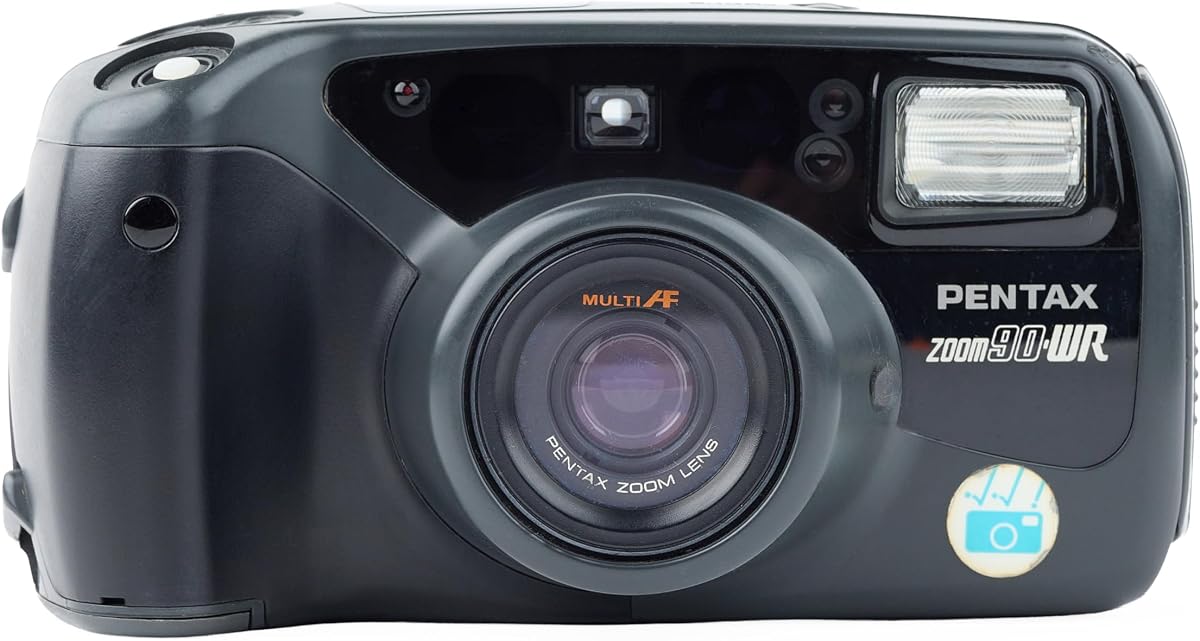 Pentax IQ Zoom 90WR Cámara de película P&S compacta resistente a la intemperie de 35 mm (renovada)