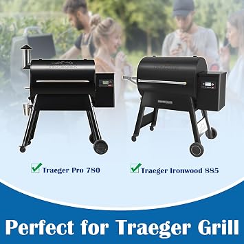 Cast Iron Grill Grates Replacement for Traeger Ironwood 885 & Pro 780 Parts