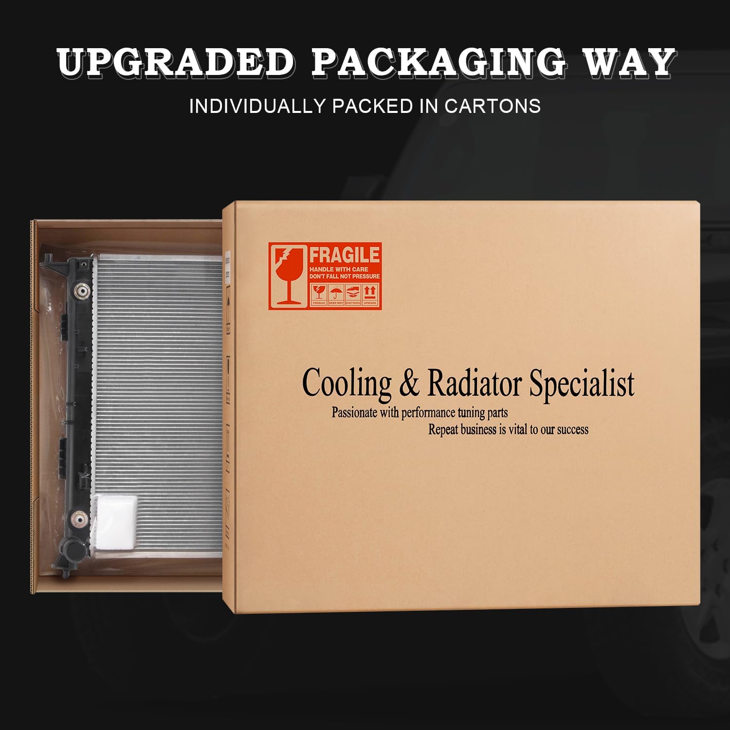 Radiator Replacement for 1998-2002 Honda Accord 3.0L 1999-2000 Acur TL 3.2L CC2147 V6 EX Sedan Coupe Coupe Base Sedan LX Coupe