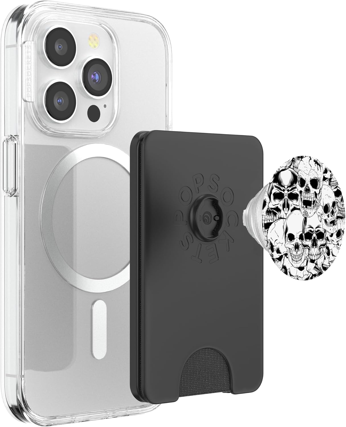 "PopSockets Cell Phone Stands - Smartphones & Tablets - ""Brave New Look Skulls Piled High""" PopSockets PopGrip: Swappable Grip for Phones & Tablets PopSockets PopWallet for MagSafe