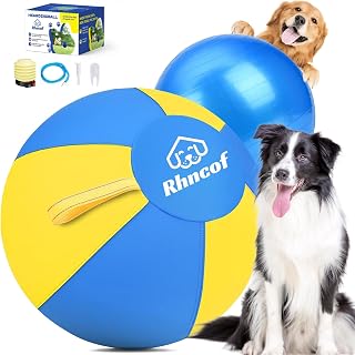 Dog Herding Ball for Australian Shepherd: 25" Dog Training Ball with Handles for Medium & Large Breeds – Outdoor Exercise Toys Balls for Border Collie, German Shepherds and All Herding Breeds (25")