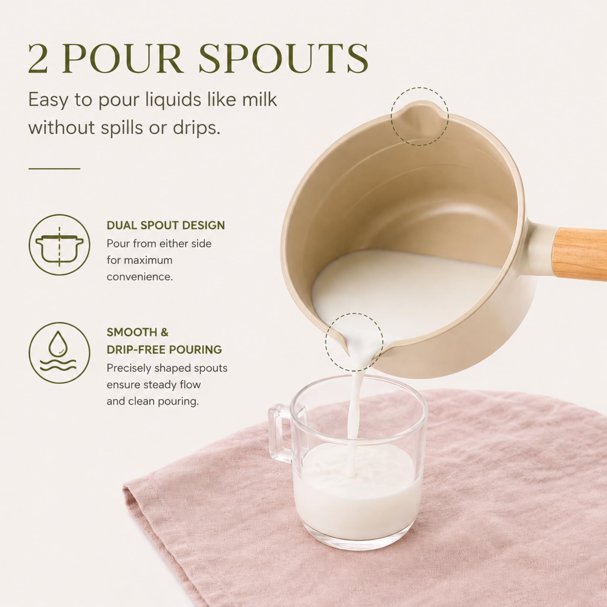 Neoflam Fika 1.5 Qt Milk Pan - Ceramic Nonstick -3
