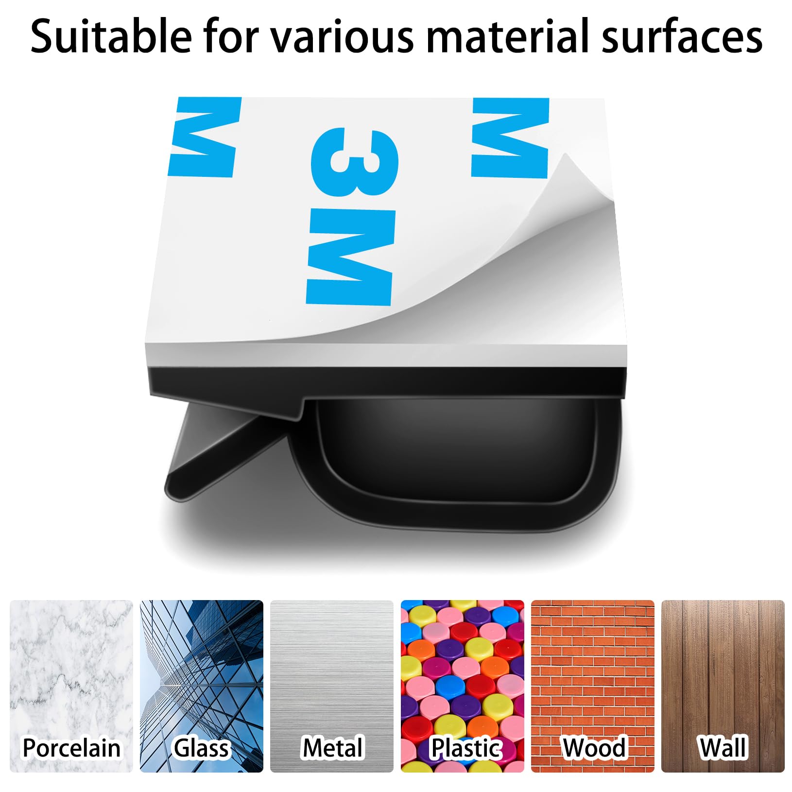 100 Pcs Cable Clips Adhesive Cable Organizer Cord Holder Wire Clip Wire Management Self Adhesive Hooks Wire Holder — view 3