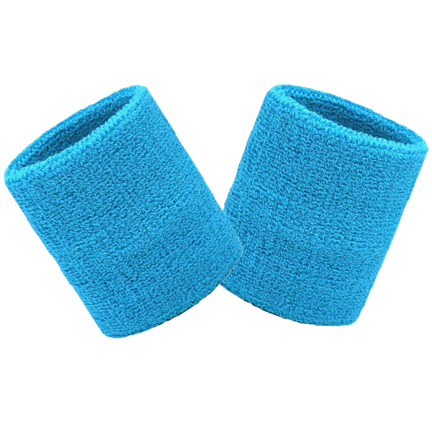 Wristbands Sweatbands Wrist Men Women 2 PCS Sports Sweat Bands for Running Exercise Gym Sports Tennis Basketball Moisture Wicking (Size: 3.15 x 3.15 inches)