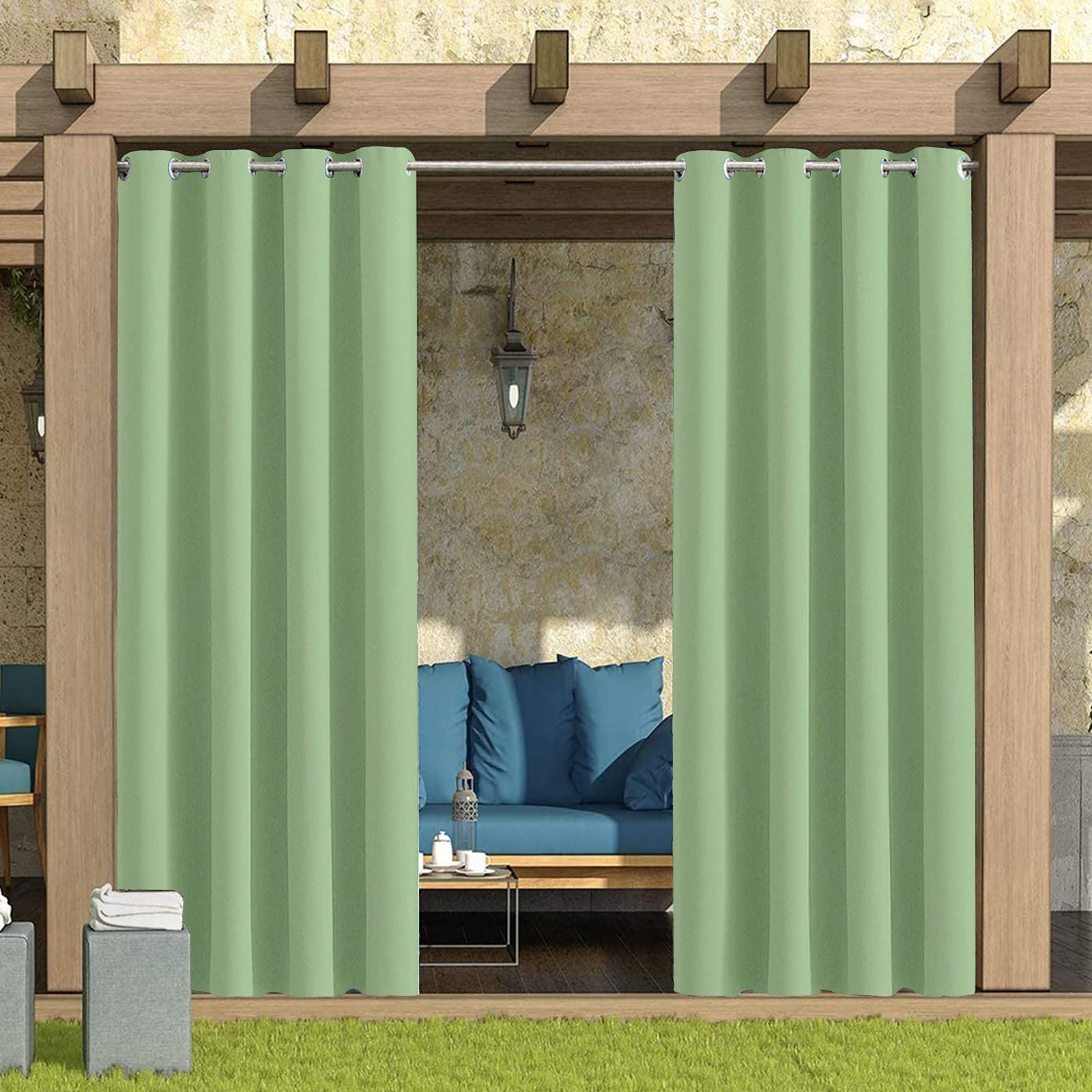 Tende impermeabili termiche isolate per esterni, per camera da letto, patio, portico, blocco solare, design oscurante