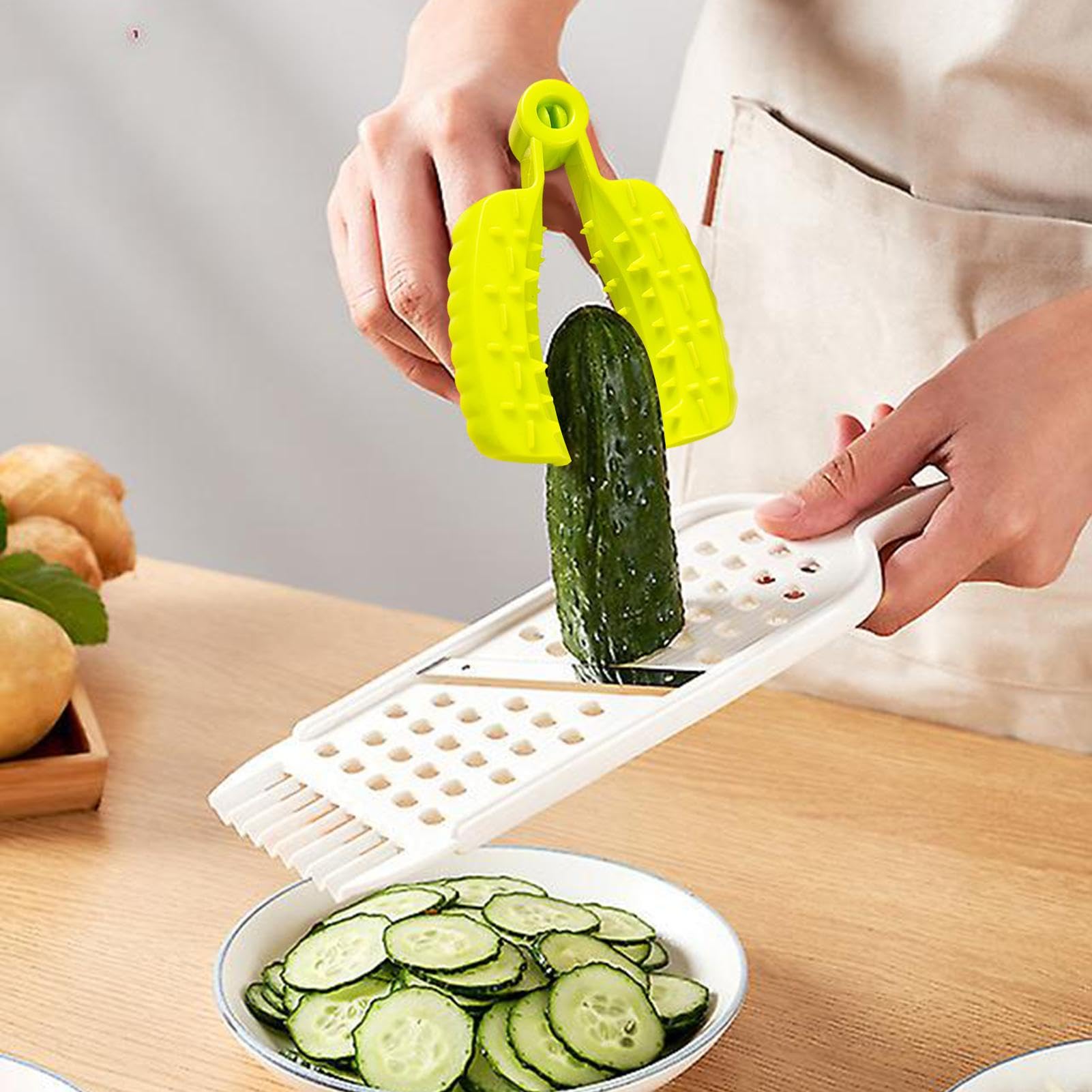 Protector de dedos para cortar alimentos, protector de dedos para picar alimentos - Protector de manos de cocina | Herramienta de de alimentos antideslizante, protección de dedos para cortar