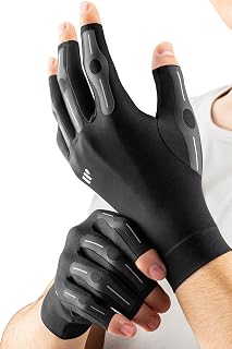 Arthritis Kompressionshandschuhe fingerlos Hautfreundlich, gegen Gelenksehnenbelastung & Morgensteifheit