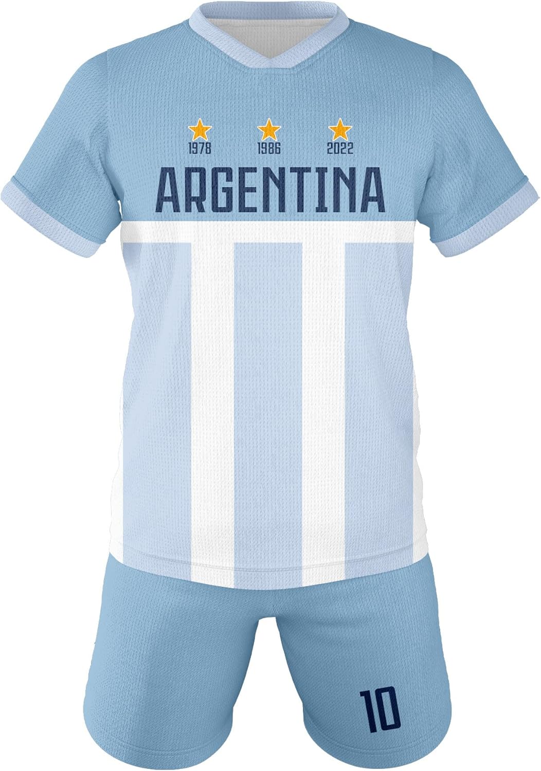 Soccer Jersey Kit Kids #7#10 National Team Boys Soccer Jersey/Shorts Football Shirt Set Girls Gift for Soccer Fans - Image 3