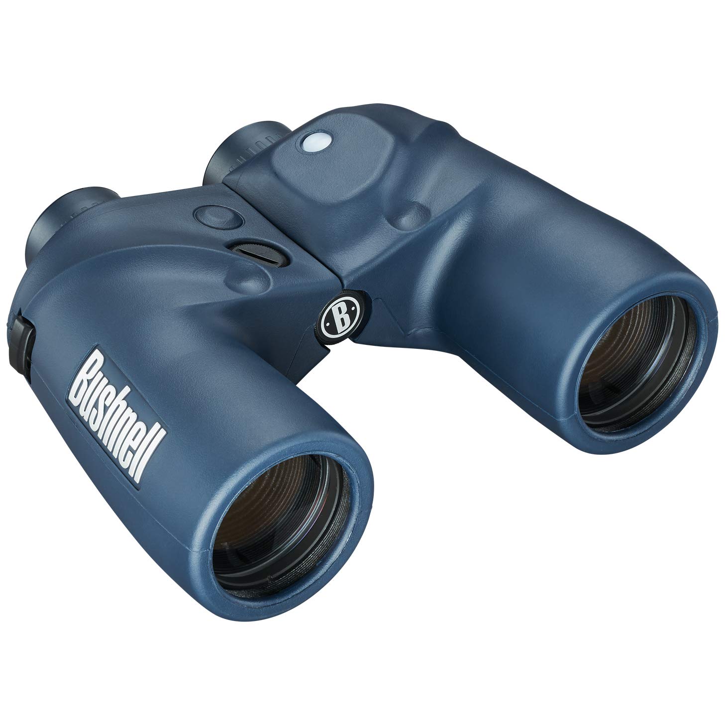 BUSHNELL - Jumelles de Navigation pour Adultes - Marine - 7x50 - Bleu - Prisme Porro - Compas intégré - Etanche - Anti - Buée - 137500