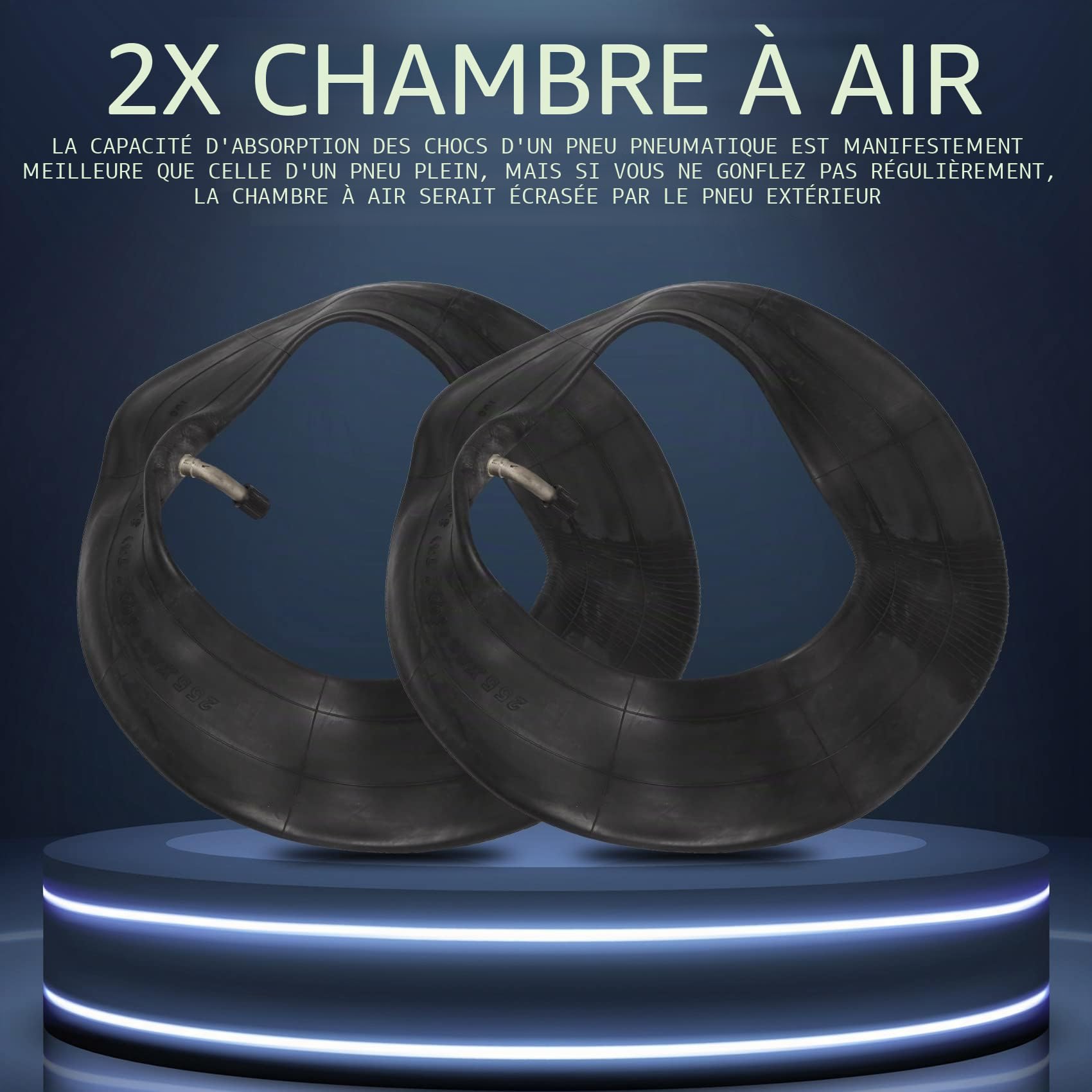 Le Scooter éLectrique de Pneu de de 10 Pouces 10X3.0 80/65-6 éPaissit Le Pneu Gonflable éLargi pour la PièCe Pneumatique ZéRo 10X