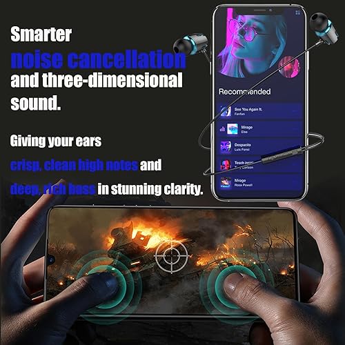 Miniatura 6 de GOGOSINIS Juego de 2 auriculares con estuche para niños para la escuela, auriculares con cable con estuche y puntas de oreja de tamaño pequeño,