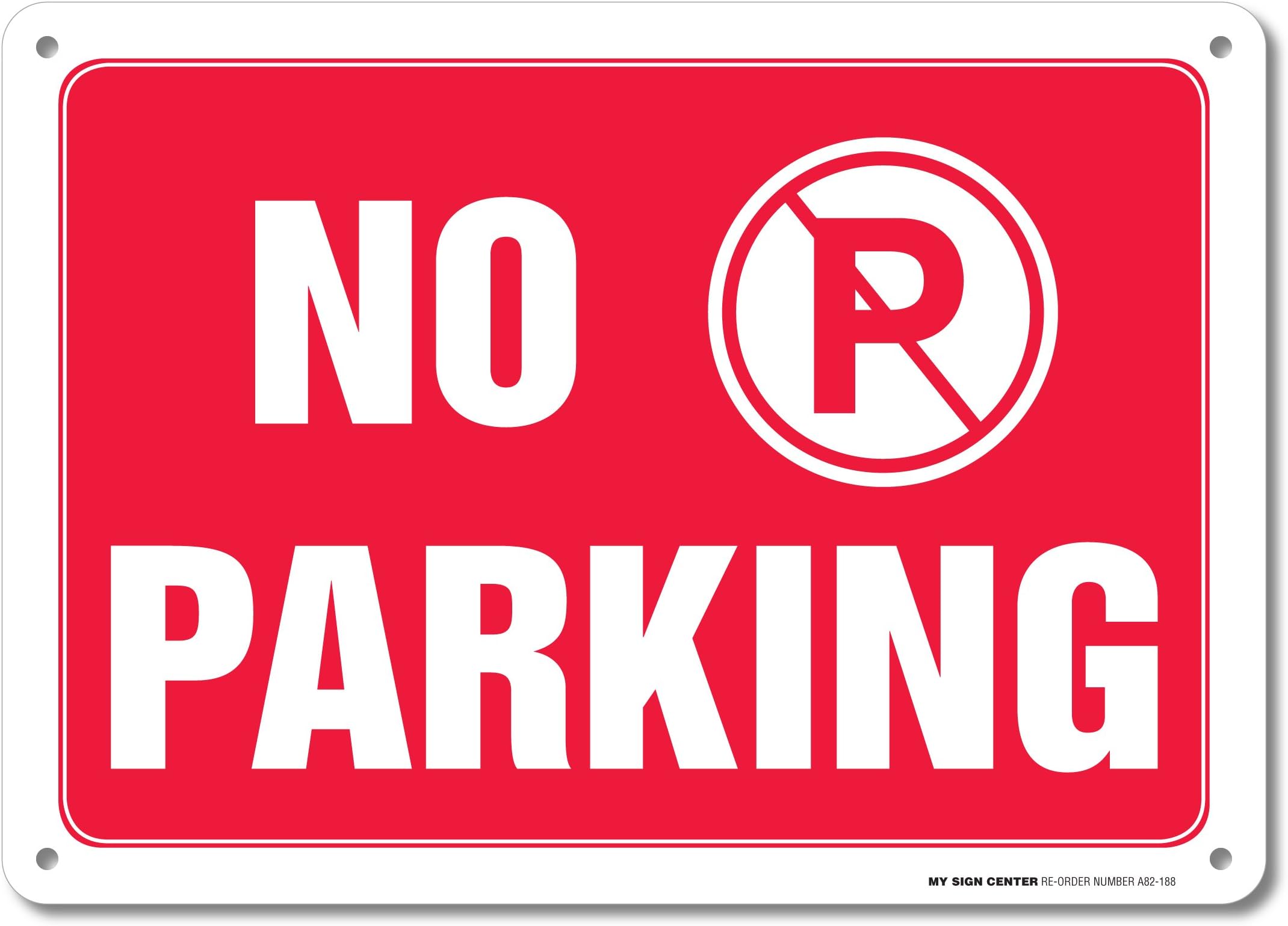 Reserved Parking Sign Custom No Parking Sign - 24x30 Inch Aluminum