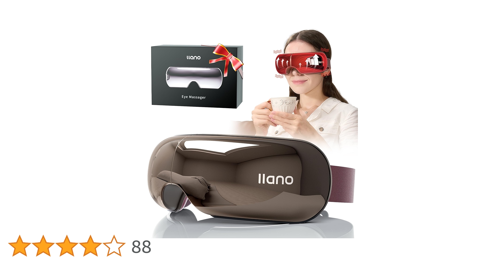 Amazon.co.jp: llano アイウォーマー 可視 目元エステ 【ワン